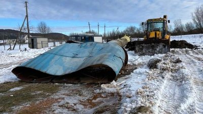 На Львівщині впала водонапірна вежа