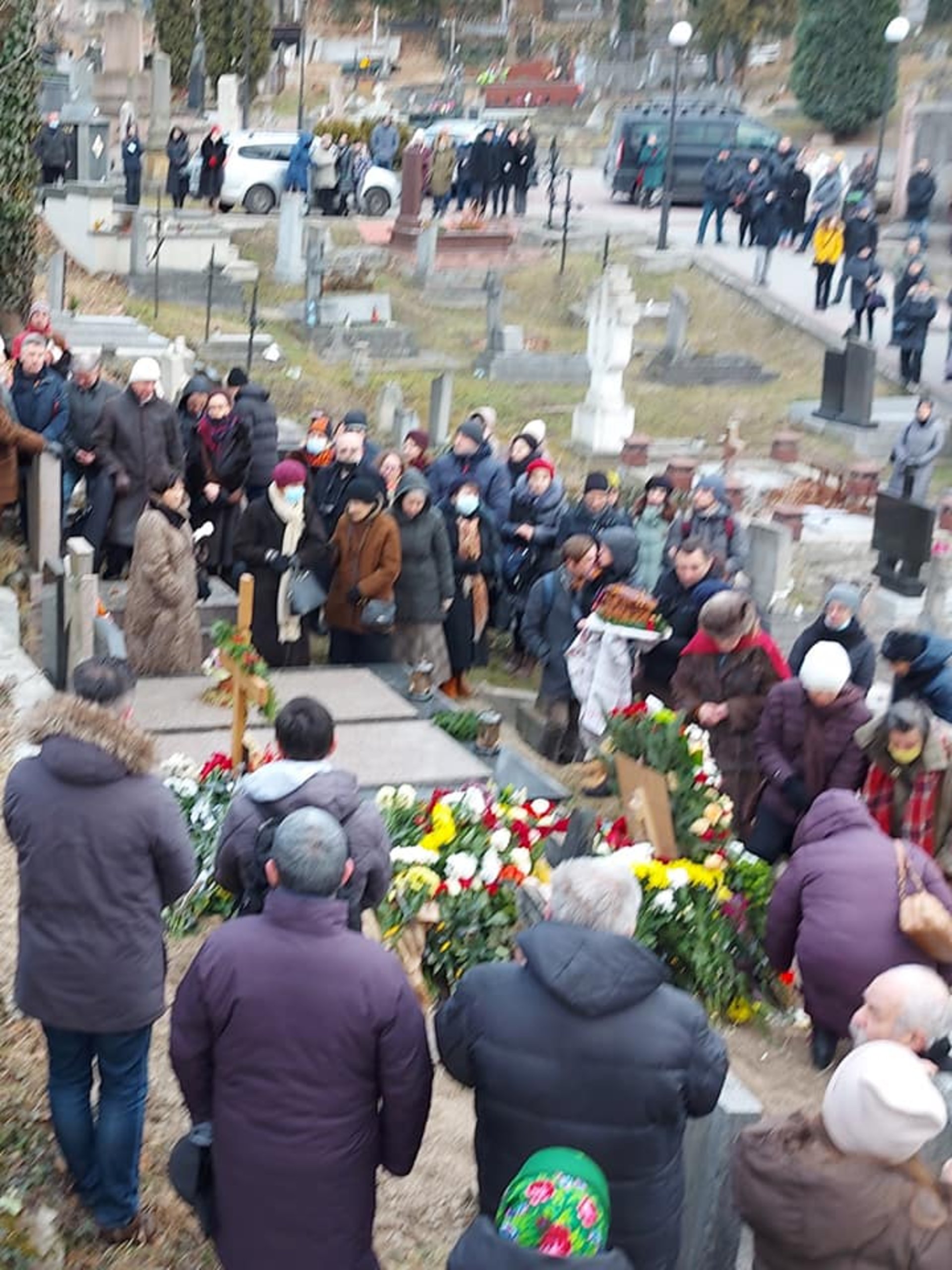 У Львові попрощались з іконописцем та художником Остапом Лозинським, фото Ігор Гавришкевич