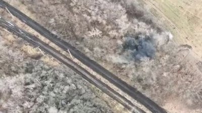 Оператори БПЛА 103-ї бригади ТрО виявили російський танк: артилерія його знищила