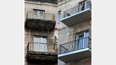 У Львові у одному будинку відремонтували дев’ять аварійних балконів