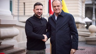 Зеленський у Львові зустрівся із Туском