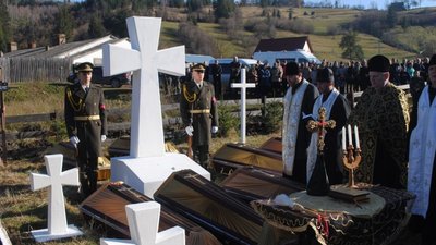 На Сколівщині перепоховали останки загиблих під час Першої світової війни