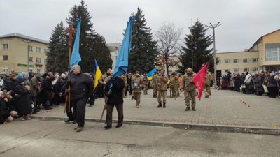 Дрогобицька громада зустріла полеглого захисника України