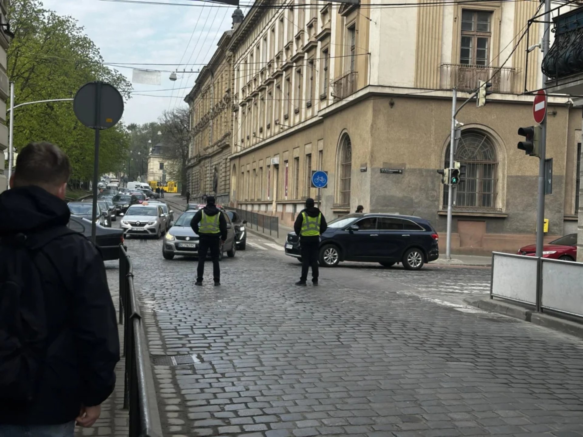 Перекрита вулиця Коперника, фото Ігор Зінкевич