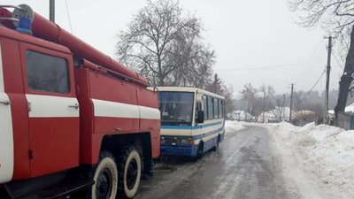 У Яворові під час руху загорівся пасажирський автобус