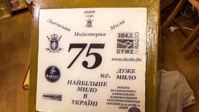 Найбільше мило України вагою 78,2 кілограма виготовили у Львові (ВІДЕО)