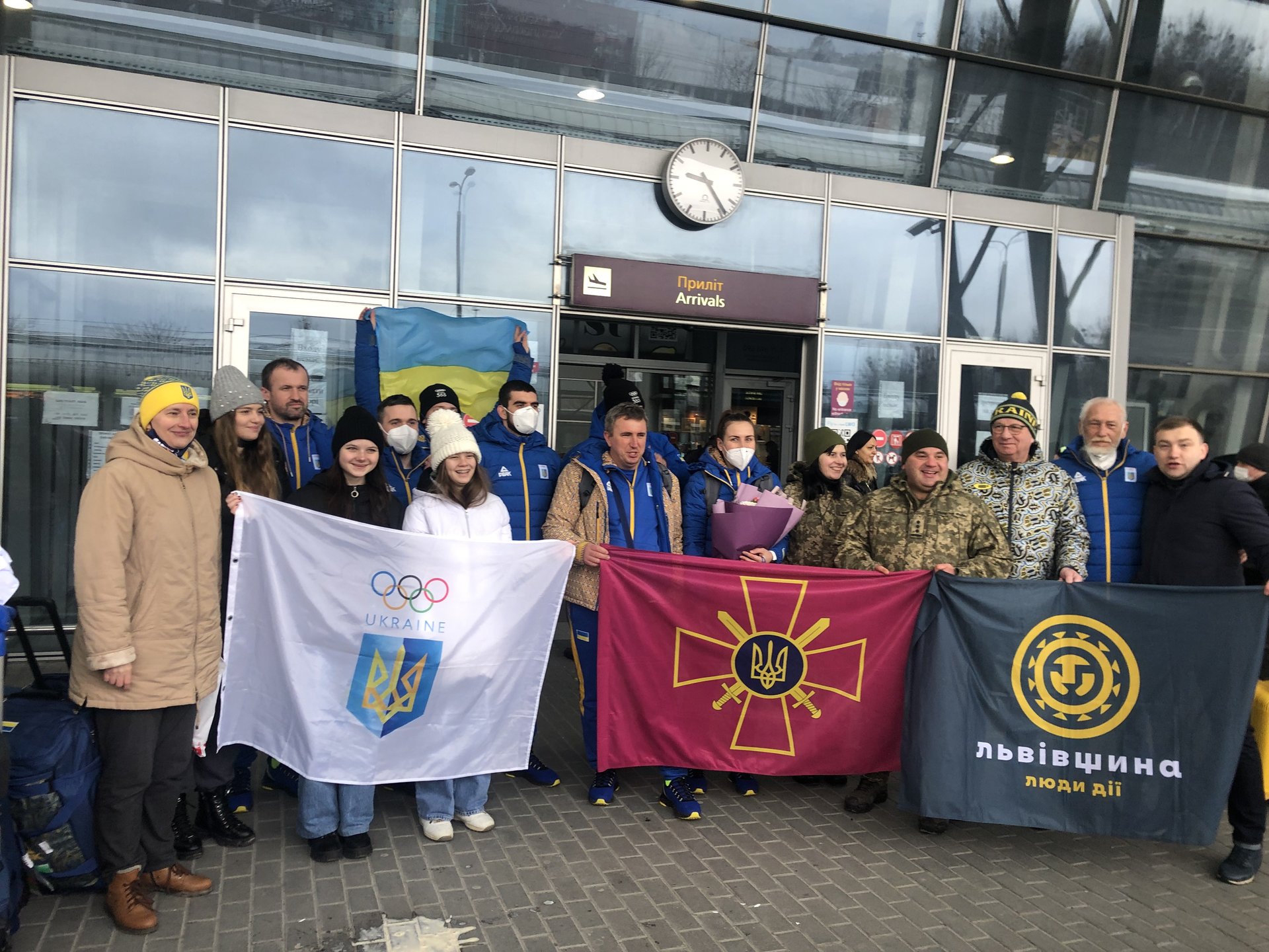У Львові тепло зустріли національну збірну команду України з санного спорту, фото Оксани Вацеби