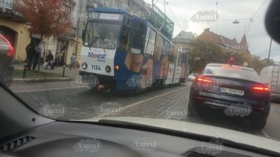 У Львові сталась ДТП із трамваєм