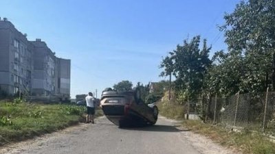 На Львівщині жінка перекинула автомобіль (ФОТО)