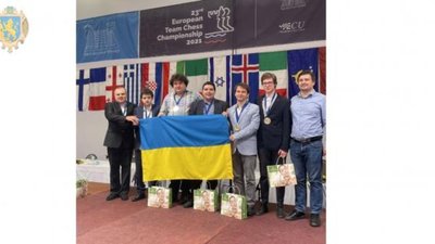 Збірна України з шахів з львів’янами у складі перемогла на чемпіонаті Європи