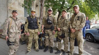 На Львівщину з АТО повернувся загін правоохоронців (ФОТО)