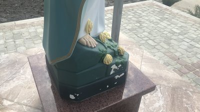 Над фігурою Матері Божої на території комплексу Стільського городища звели позолочений купол (ФОТО, ВІДЕО)