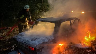 На Львівщині згоріли два автомобілі (ФОТО)