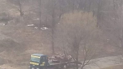 У Львові з багатоповерхівки скинули автомобіль (ФОТО, ВІДЕО)