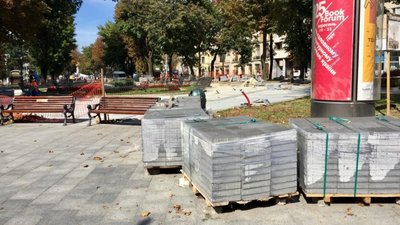 Як у Львові ремонтують проспект Свободи за 8,2 млн грн (ФОТО, ВІДЕО)