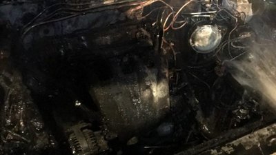 У Жидачеві ледь не згорів автомобіль