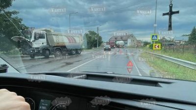 На Львівщині не розминулись вантажні автомобілі