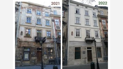 У Львові відреставрували фасад кам’яниці на площі Ринок, 7