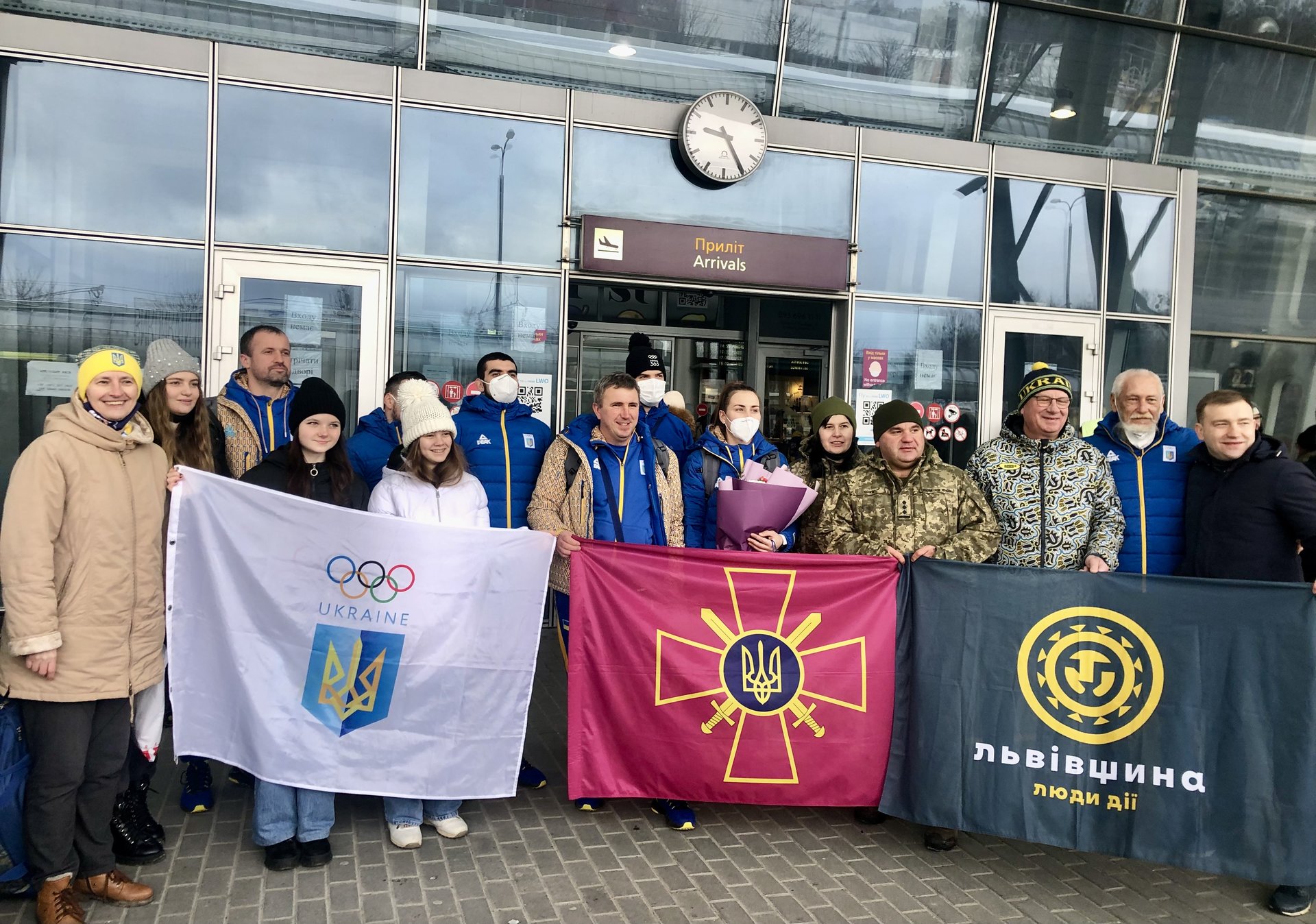 У Львові тепло зустріли національну збірну команду України з санного спорту, фото Оксани Вацеби