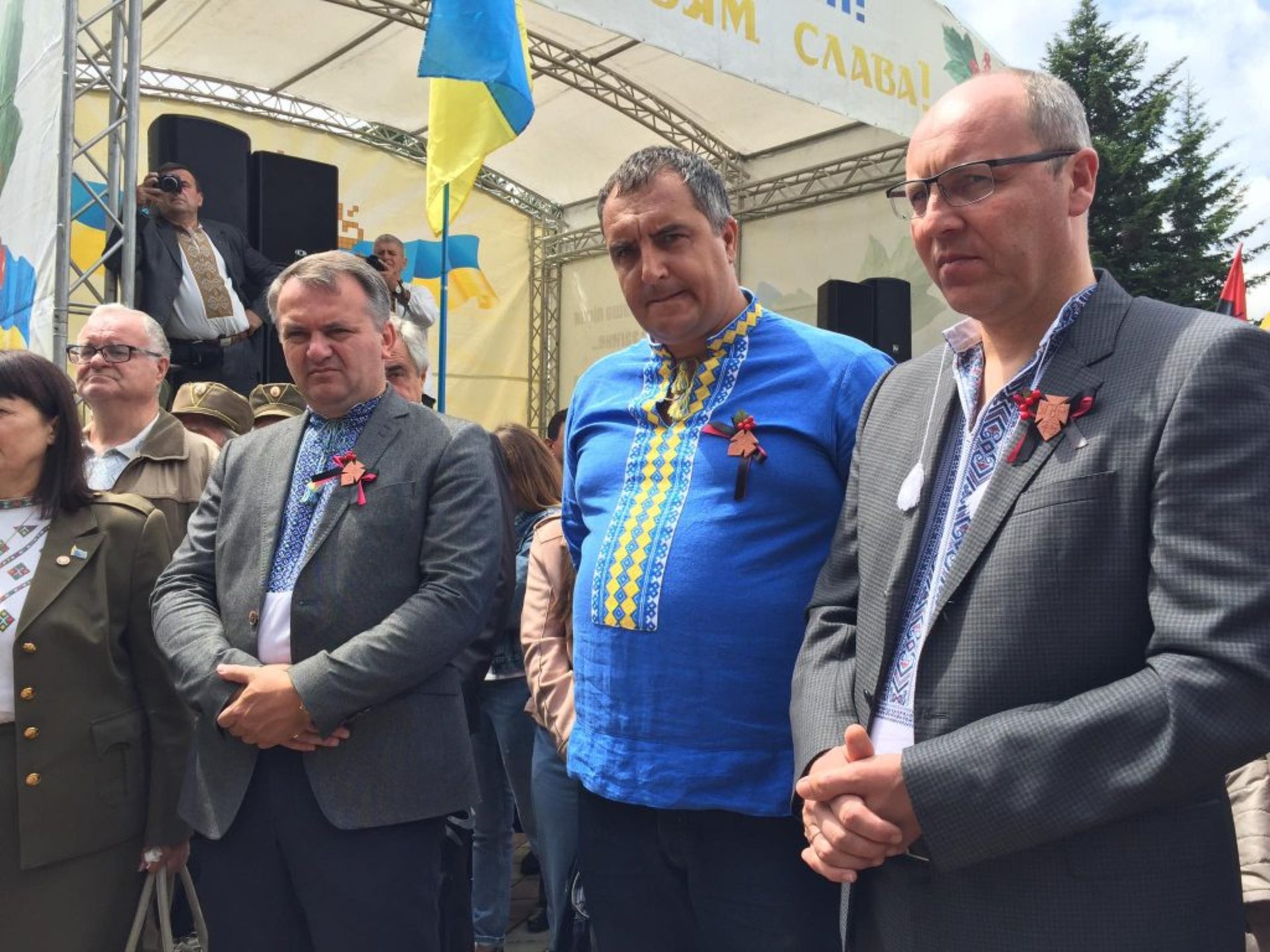 На Львівщині урочисто відзначили 75-у річницю створення Української Головної Визвольної Ради. Фото Юра Кенцало, Четверта студія