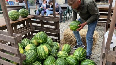 У центрі Львова продають кавуни з Жовківщини