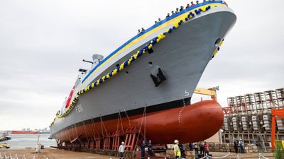 У Туреччині спустили на воду корвет «Гетьман Іван Мазепа» ВМС України
