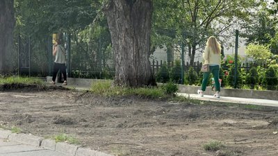 У Львові комунальники знімають верхній шар землі