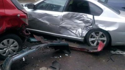 У Львові водій-втікач загубив на місці ДТП номерні знаки (ВІДЕО)
