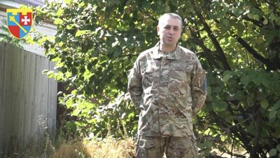 Воїн 103-ї окремої бригади територіальної оборони повернувся із Польщі для захисту України (ВІДЕО)
