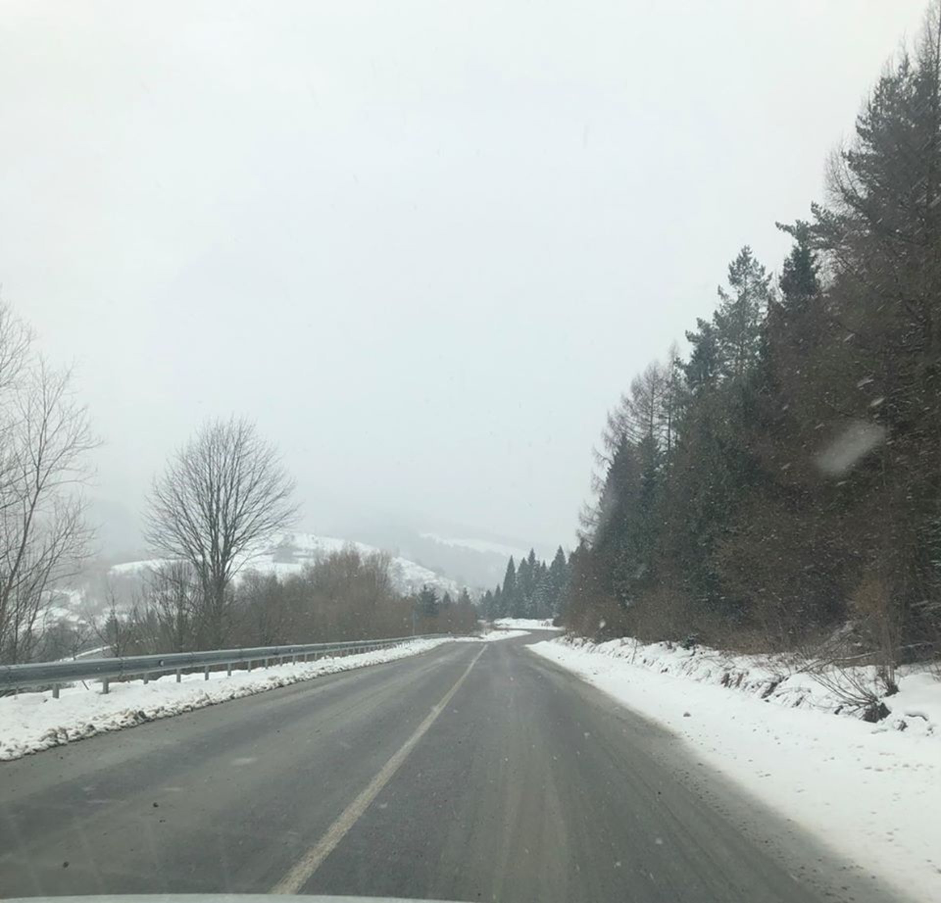 Як у горах на Львівщині красиво лежить сніг. Фото САД Львівщини