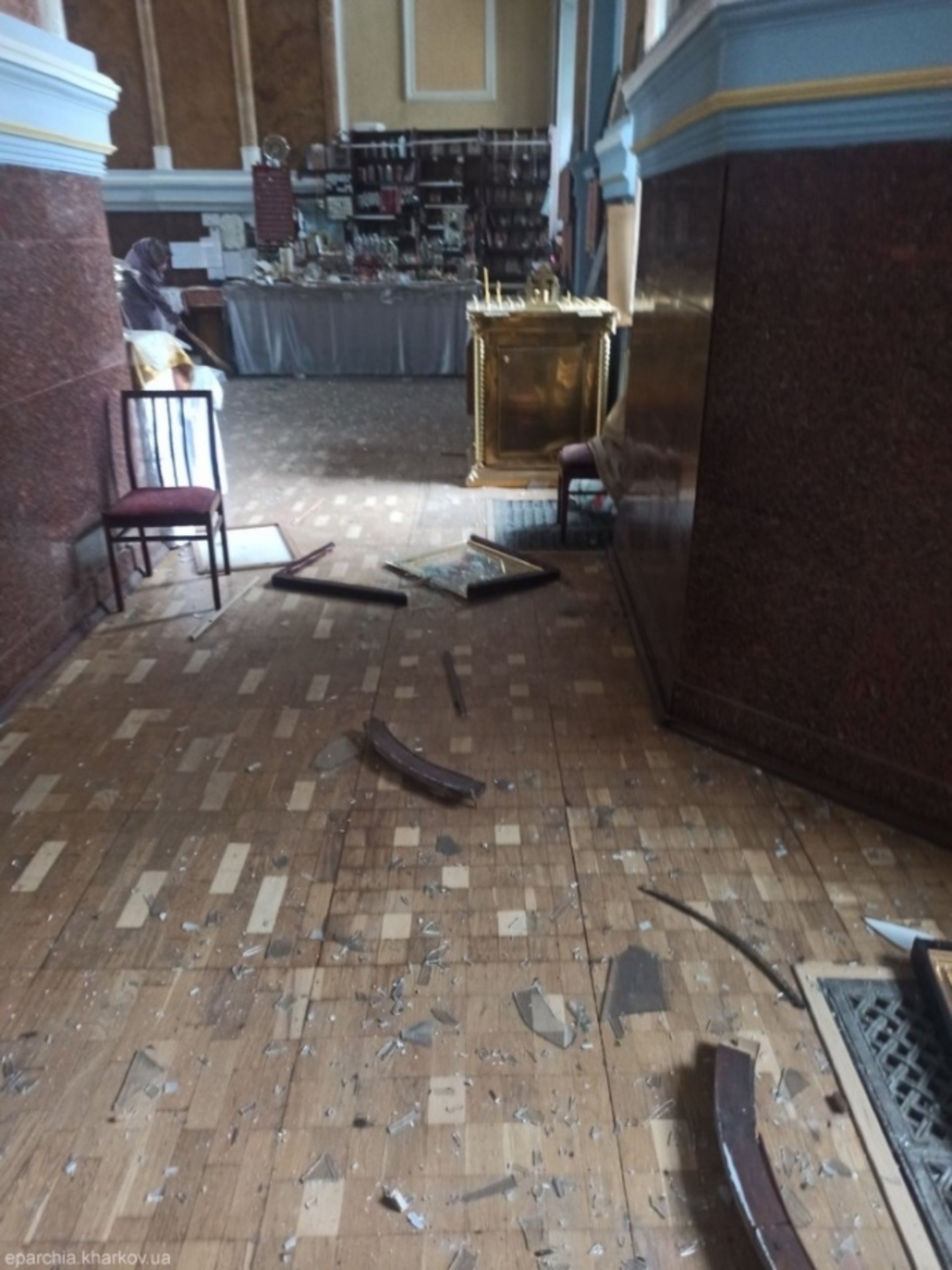 Під час обстрілів у центрі Харкова пошкоджено Свято-Успенський собор