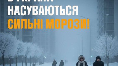 В Україну йдуть сильні морози