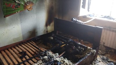 У Городку горів житловий будинок