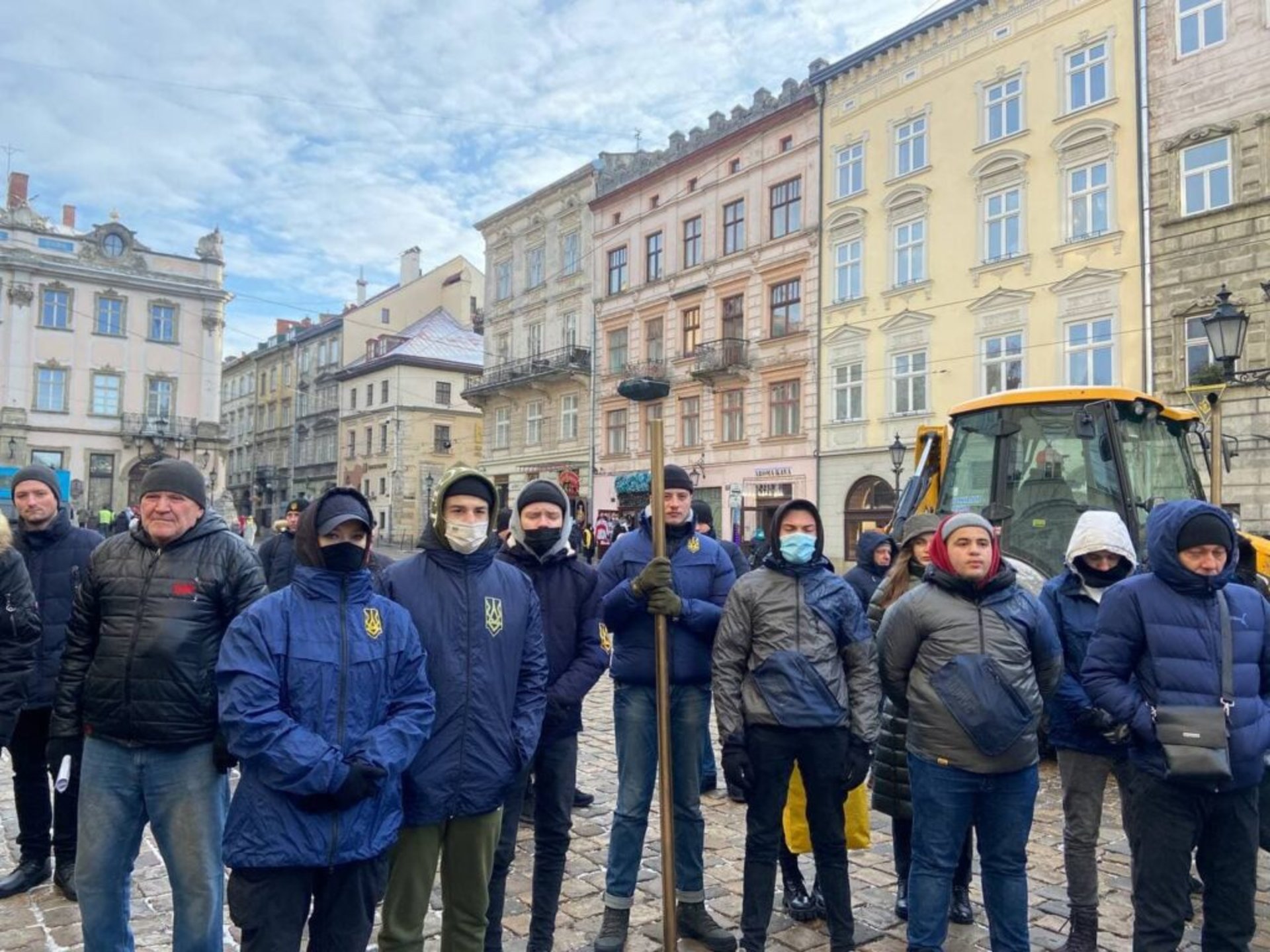 У Львові пікетували Садового, фото Нацкорпусу