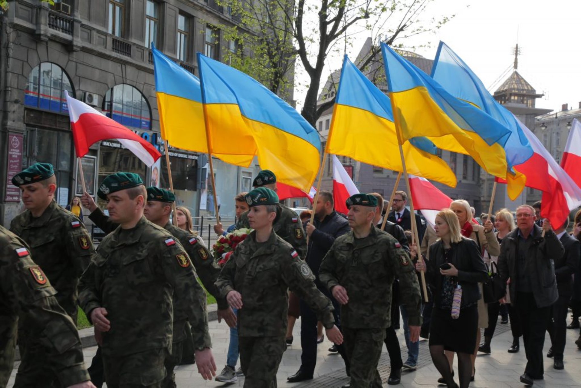 Українці і поляки спільно відзначили День Конституції Польщі. Фото прес-служба ЛОДА