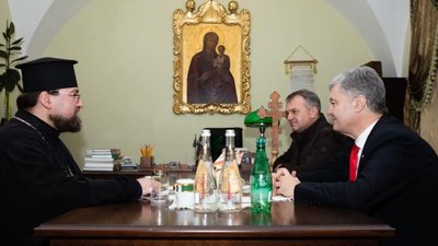 Порошенко у Львові зустрівся із Митрополитом Димитрієм (ВІДЕО)