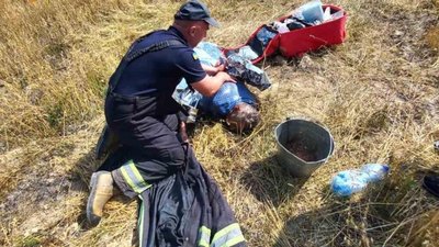 У Яворівському районі під час гасіння ячменю врятували чоловіка