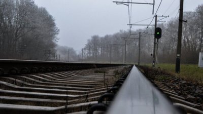 Біля Львова вантажний поїзд на три години зупинився у полі, після наїзду на чоловіка