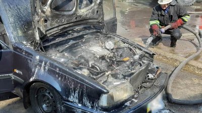 У Львові згоріло "Volvо"