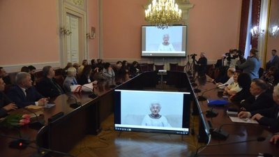 У Львівському національному університеті імені Івана Франка привітали з 95-літтям відому мовознавицю Олександру Сербенську