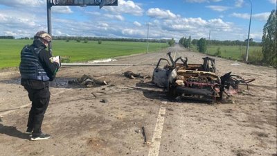 На виїзді з Харкова знайшли тіла українців, розстріляних окупантами (ФОТО)