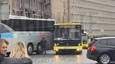 У Львові не розминулись автобуси