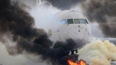 У міжнародному аеропорту «Львів» перевірили готовність реагування на авіаційну подію (ФОТО, ВІДЕО)