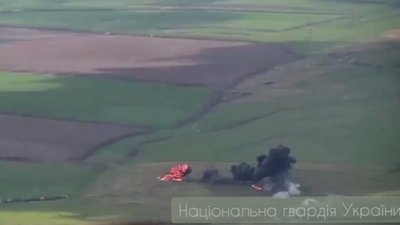 Нацгвардійці знищили російську БМП-2 з екіпажем (ВІДЕО)
