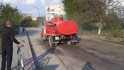 Як на Львівщині дезінфікують села (ФОТО)