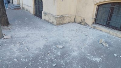 У Львові обвалився фасад (ФОТО)