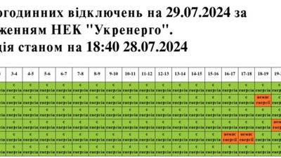 Як на Львівщині виключатимуть світло у понеділок
