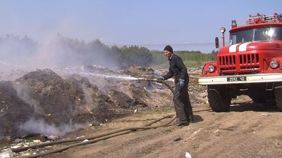 На Волині другу добу горить сміттєзвалище (ФОТО, ВІДЕО)