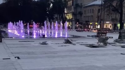 У Львові розкритикували новий фонтан біля Оперного театру (ВІДЕО)