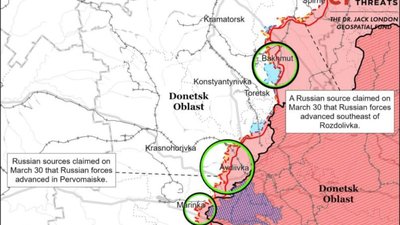 РФ може розпочати масштабний наступ на заході Донеччини наприкінці весни чи влітку, - ISW